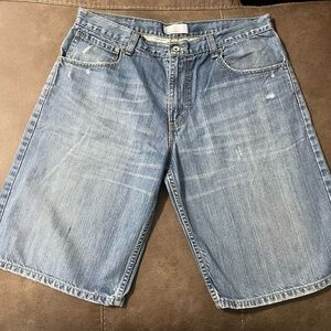 Levi’s Silvertab Mens Light Blue Stone True Short Shorts Size 36